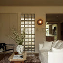 Axyaa Walnut Wood Wall Lights Grid Sconce Wabi-sabi Style Home Decor