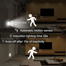 Axyaa PIR Motion Sensor LED Night Light - USB Rechargeable Wardrobe Kitchen Staircase Lamp