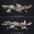 Axyaa Modern Leaf Pendant Chandelier for Dining Room and Living Room