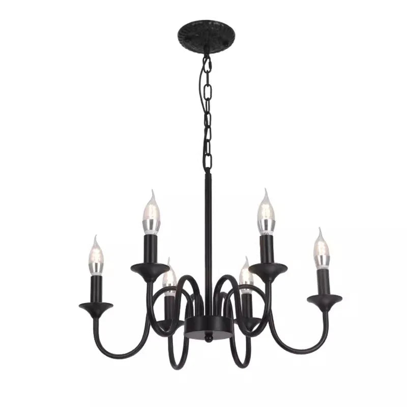 Axyaa Rustic Iron Candle Chandelier for Home, Kitchen, Living Room, Dining Room, Hotel