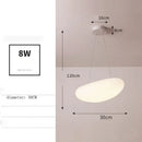 Axyaa Minimalist White Pendant Light for Salon, Dining, or Bedroom