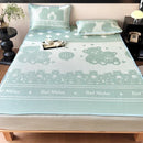 Axyaa Cool Carbon Light Antibacterial Ice Silk Mat Three-Piece Set