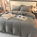 Axyaa 2024 Luxury Cotton Thickened Solid Color Four-Piece Set