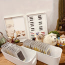 Axyaa Stackable White Plastic Storage Bins Handles Multipurpose Organizer Box