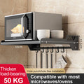 Axyaa Perforated Oven Holder Shelf Bracket for Kitchen Organization