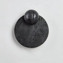 Axyaa Black Traverine LED Pull Chain Wall Light - Modern Wabi Sabi Bedside Lamp