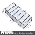 Axyaa Underwear Drawer Organizer: Foldable Closet Divider for Underpants, Socks, Bra