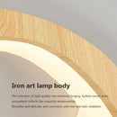 Axyaa Round Walnut Wood Ceiling Light: Stylish LED Fixture for Home Decoration