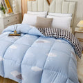 Cartoon Print Warm Winter Quilt: Single-Queen Size, Fluffy & Machine Washable by Axyaa.