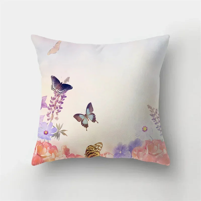 Axyaa Butterfly Pillowcase Home Decoration Cushion Cover