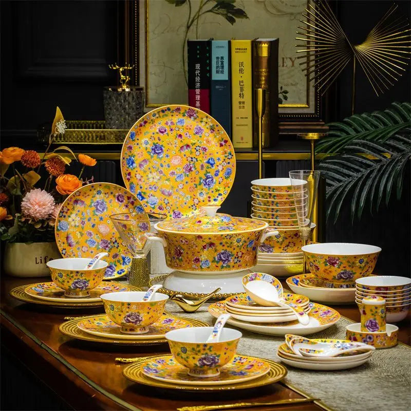 Axya High-end Bone Dinner Set - Luxury Tableware & Sushi Dishes