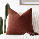 Axyaa Boucle Throw Pillow Cover | Soft Texture | Cozy 18x18" Square Pillow Case