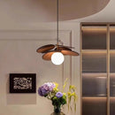 Axyaa Glass LED Chandelier: French Retro Pendant Lighting for Living Room, Dining, Bedroom