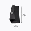 Axyaa LED Outdoor Wall Light Waterproof IP65 Garden Porch Sconce Lighting