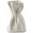Axyaa Cream Ceramic Vase for Dry Flowers - Minimalist Living Room Decor