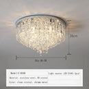 Axyaa Modern Crystal Ceiling Lamp with LED Lighting Fixtures