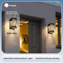 Axyaa Outdoor Black Crystal Wall Light: Waterproof LED Garden Decor for Balcony, Porch, Front Door