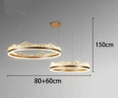 Axyaa Modern Living Room LED Chandeliers Hanging Ceiling Lamp Indoor Lighting