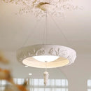 Axyaa French Carved Pendant Luxury Gypsum Hanging Lamp LED Lighting