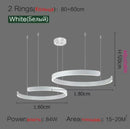 Axyaa LED Full Spectrum C-ring Pendant Light: Modern Luxury Minimalist Lighting for Home Decor.