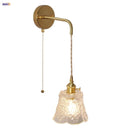Axyaa Clear Glass LED Wall Light Fixture | Modern Nordic Wire Adjustable Wall Lamps