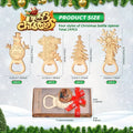 Axyaa 24pcs Christmas Bottle Opener Gift Set: Christmas Tree, Snowman, Snowflake, Car - Xmas Home Decor