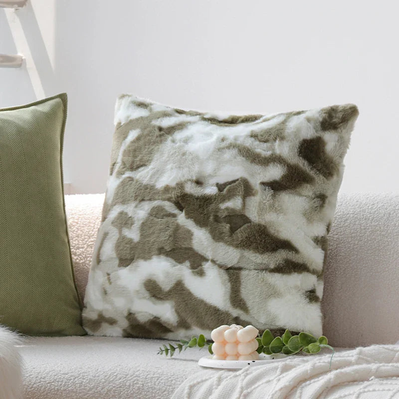 Axyaa Nordic Style Quilting Cushion Cover - Soft Cozy Throw Pillow for Home Decor