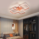 Axyaa Rose Gold LED Chandelier for Modern Home Decoration