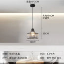 Axyaa Nordic Glass Pendant Light Cognac White Green Hanging Lamp
