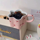 Axyaa Plum Blossom Ceramic Cup, 320ml
