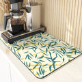 Axyaa Chinese Style Flowers Pattern Cup Mat Set for Dining Table