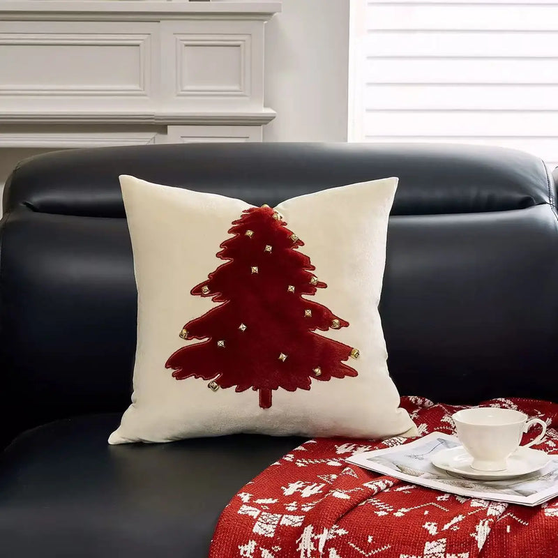 Axyaa Christmas Bell Pillow Cover - Holiday Tree Decoration & Gift