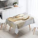 Axyaa Eid Mubarak Mosque Tablecloth: Waterproof, Anti-fouling, Islamic Home Decor