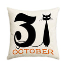 Halloween Ghost Pillowcase by Axyaa - Sofa Decor Throw Pillow Cover