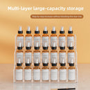 Axyaa Transparent Plastic Nail Polish Display Stand Staircase Makeup Organizer