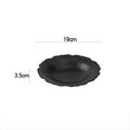Axyaa Flower Striped Ceramic Plate Set.