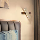 Axyaa Nordic LED Wall Lamp Wood Yellow Travertine Rotatable Light
