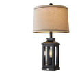 Axyaa Retro Linen Desk Lamp | Nordic Style LED Desk Light for Home Decor