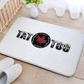 Axyaa Tattoo Shop Mat Indoor Welcome Door Mat Washable Non-Slip Absorbent Carpet
