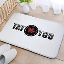 Axyaa Tattoo Shop Mat Indoor Welcome Door Mat Washable Non-Slip Absorbent Carpet