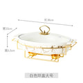 Axyaa Nordic Ceramic Soup Pot Holder Dry Fish Plate Casserole Binaural Pot