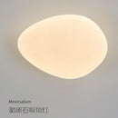 Axyaa White Acrylic Nordic Pebble Ceiling Light for Modern Minimalist Spaces