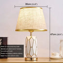 Axyaa Contemporary Ceramic Table Lamp LED Dimming Desk Light for Home Living Room