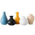 Axyaa Handmade Terracotta Ceramic Vases Set of 5 - Home Decor & Christmas Centerpiece