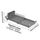 Axyaa Sink Drying Rack & Kitchen Organizer for Bowls, Plates, Cutlery & Tableware