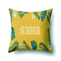 Axyaa Summer Coconut Tree Beach Sun Scene Pillow Cover 45x45cm