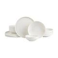 Axyaa White Porcelain Dinnerware Set: Bowls & Plates, Scratch Resistant, Ideal for Meals