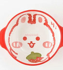 Axyaa Ceramic Double Ear Children's Rice Bowl - Microwave Safe & Cute Design