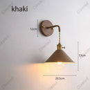 Axyaa Color Iron Wall Lamp for Living Room, Bedroom, Hallway - Retro Creative LED Lighting