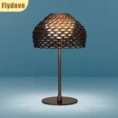 Axyaa Hollowed Out Desk Lamp: Italian Style LED Lighting for Bedroom and Study